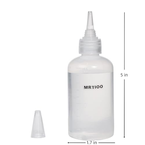 2 pcs Crested Gecko Food and Water Feeding Bottle, Reptile Feeder Bottle, for Lizard and Other Small Pet Ledge Accessories Supplies - 3.4 Oz
