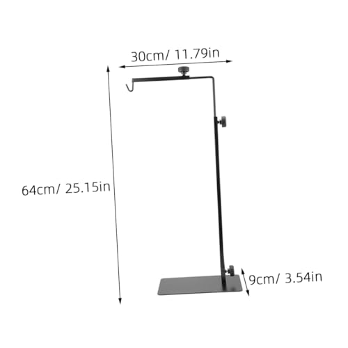 POPETPOP Reptile Heat Lamp Stand Adjustable Metal Rack for Terrarium Lighting for Turtles Snakes Efficient Heat Dissipation