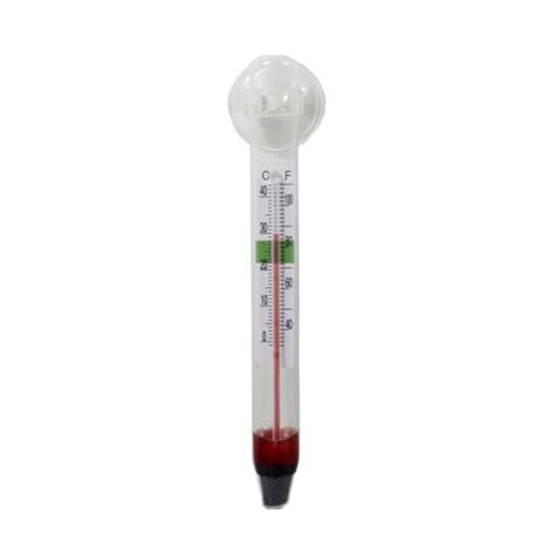 Aquarium Thermometer, Fish Tank Thermometer, Floating for Fish Tank, Fishing, Household Temperature Gauge with Suction Cup