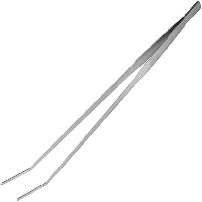 Utoolmart Aquarium Plant Tweezer, Stainless Steel Curved Tweezer, Aquarium Tweezers Extra Long 48cm, for Fish Tank Plant Aquascape Tools, Feeding Tongs - color: 1pcs, size: 48cm Curved