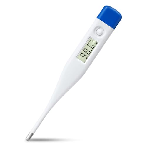 Berrcom Digital Thermometer for Adults, Kids, and Babies, Oral Rectal Underarm Medical Thermometer with Fever Alarm and C/F Switchable - size: DT-007