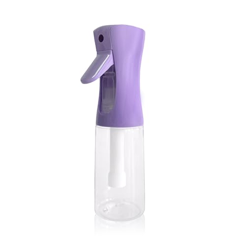 Spray Bottle for Hair Continuous Ultra Fine Mist (200ml) 360° Multi Spray Bottle for Plants, Cleaning, Skin Care Leakproof & Durable 1 Pack - color: Purple, size: 6.8 Ounces