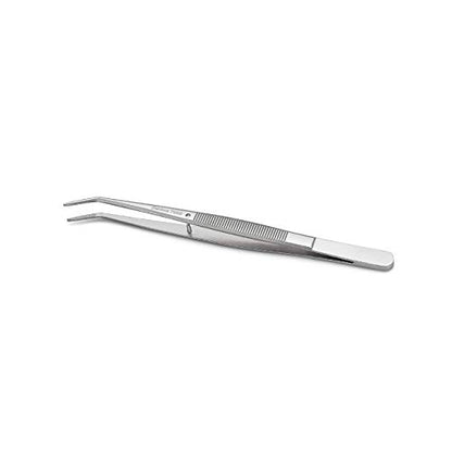 Stainless Steel Tweezers, with Curved Serrated Tip Multipurpose Sewing Machine Tweezers Forceps for Craft Repairing (5PCS) - size: 5 Count (Pack of 1)