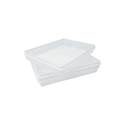 Fish Tubs/Food Storage Bins 10lb 11.5" x 15.5" x 2", Pack of 20- Shallow Container Bases Only, Lids not Included - size: 11.5 x 15.5 x 2 Inch (Pack of 20)