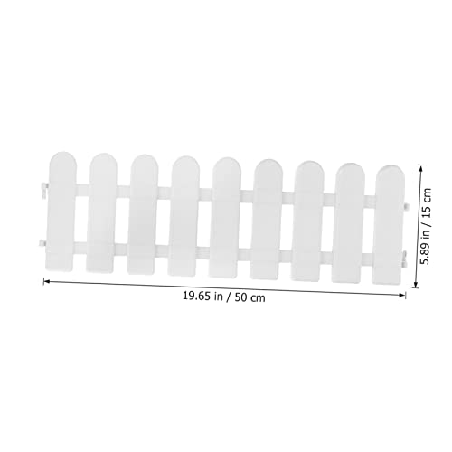 Balacoo 4pcs Tortoise Enclosure Outside pet Fence Reptile playpen Turtle Fence Barrier pet playpen Kennel Hamster playpen Exercise Pen Kennel Tent Indoor Flower Edge Plastic Rabbit White