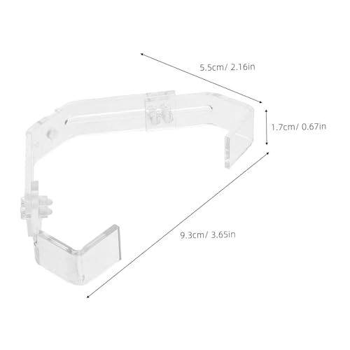 INOOMP Aquarium Light Mounting Bracket 2 Pack Adjustable Reptile Lamp Fixing Clip for Terrariums Glass Tank Light Hanger with Secure Grip Precise Angle Adjustment Easy Install