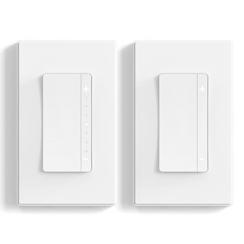 ELEGRP LEDPro™ Multi-Location Dimmer, EDM25BMC Master and Companion Dimmer Light Switch for LED, Single Pole/3 Way, 1 Pack, Matte White - color: Matte White, size: Master & Companion