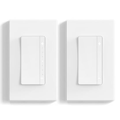 ELEGRP LEDPro™ Multi-Location Dimmer, EDM25BMC Master and Companion Dimmer Light Switch for LED, Single Pole/3 Way, 1 Pack, Matte White - color: Matte White, size: Master & Companion