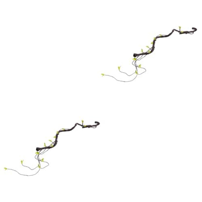 DOITOOL 2pcs Realistic Reptile Vines for Terrarium Bendable Simulation Climbing Plants Pet Habitat Decor for Geckos Lizards Bearded Dragons