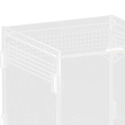 Reptile Breeding Box Terrarium Habitat Tank Transparent Acrylic Enclosure with Ventilation Holes for Snakes Frogs Turtles Geckos Small Animals- 10x10x10cm