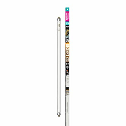 Arcadia Reptile D3 Desert T5 UVB Lamp 6% (39W) - High Output Flicker-Free UVB Tube for Forest Species, Full Spectrum Daylight, 12-Month Lifespan, Reptile Tank Accessories for Gecko, Snake, Turtle
