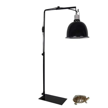 Reptile Lamp Stand Detachable & Extendable Metal Aquarium Light Riser with Hook and Stand Width Height Adjustable for Amphibian Terrarium Aquarium Tank|Terrarium Heat Lamps Mats