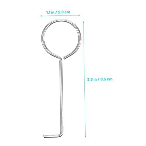 10pcs Floor Drain Handle Hook Drain Lifting Hook Tub Hair Catcher Tub Extractor Strainer Lifting s Tool Remover Stainless Steel Metal