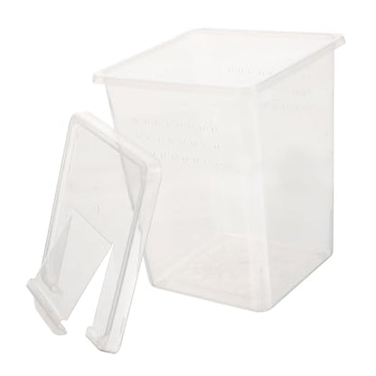MERRYHAPY Box Clear Reptile Feeding Box Transparent Breeder Enclosure for Snails and Safe Easy to High Visibility Pet Habitat Container for Reptile Care and Observation