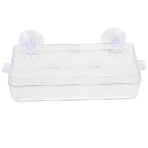 HEMOTON Anti-Escape Suction Cup Reptile Feeder Bowl, Water and Food Dish for Geckos and Lizards, Escape-Proof Feeding Bowl for Terrarium Pets