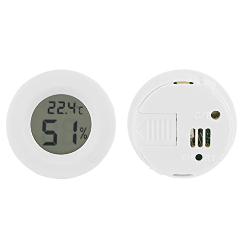 Zopsc Digital Temperature Humidity Meter, LCD Thermometer Hygrometer for Reptile Pet, Digital Hygrometer with Probe, Indoor Humidity Monitor for Terrarium Incubator