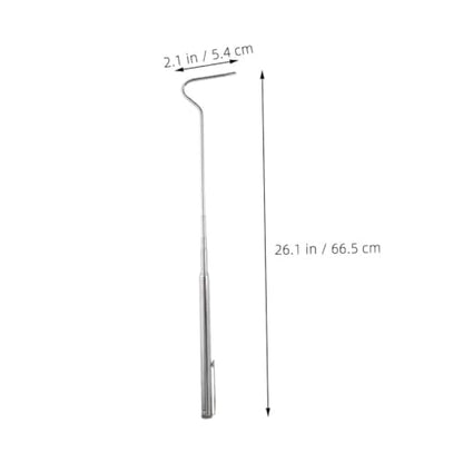 SUPVOX Retractable Snake Hook Stainless Steel Capture Tool for Handling of Serpents and Amphibians for Herpetologists and Wildlife Enthusiasts