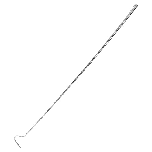 Collapsible Snake Hook 27" Stainless Steel Extensible Snake Catcher Capture Hook Snake Shaft Retractable Reptile Hook Portable Mini Snake Hook Snake Tongs and Snake & Reptile Hook Snake Catching