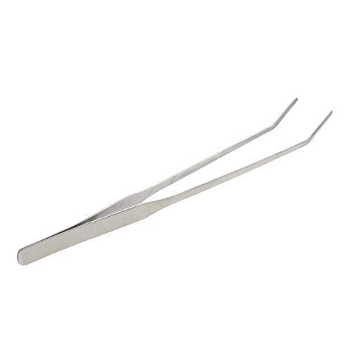 Utoolmart Aquarium Plant Tweezer, Stainless Steel Curved Tweezer, Aquarium Tweezers Extra Long 27cm, for Fish Tank Plant Aquascape Tools, Feeding Tongs, 5 Pcs - color: 5pcs, size: 27cm Curved