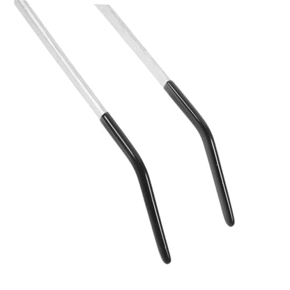 2pcs Stainless Steel Feeding Tongs with Rubber Tips Curved Tweezers for Reptiles Snakes and Geckos Aquarium Tools for Feeding and Terrarium Use