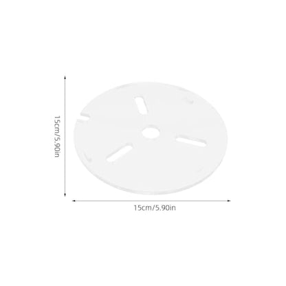 Clear Fish Tank Lid - 6 Inch Acrylic Anti Jumping Aquarium Cover with Hole - Transparent Top Hood Grid Panel Pet Supplies for Turtles Reptiles Shrimp