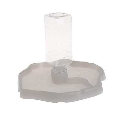 WOONEKY Automatic Water Feeder for Reptiles Turtle and Lizard Drinking Bowl Water Reservoir Food Dispenser for Small Pets