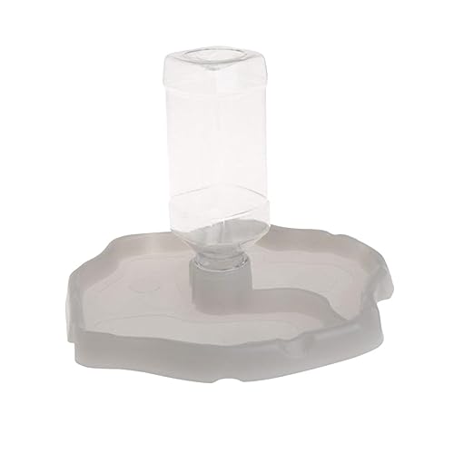 WOONEKY Automatic Water Feeder for Reptiles Turtle and Lizard Drinking Bowl Water Reservoir Food Dispenser for Small Pets
