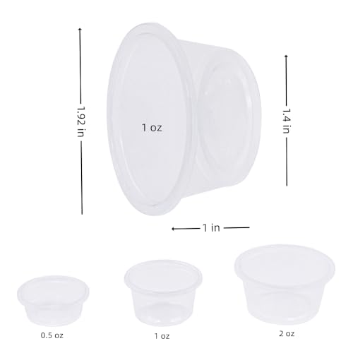 100pcs 1oz Crested Gecko Food and Water Feeding Cups, Reptile Feeder Bowls, for Lizard and Other Small Pet Ledge Accessories Supplies - color: 1oz 100