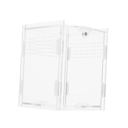 BESPORTBLE 1pc Reptile Terrarium Breeding Box Acrylic Material Light-transmitting Ventilated Craftsmanship Pet Reptile Container