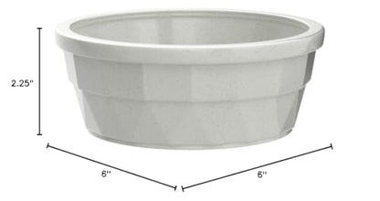Van Ness Pets Crock Style Heavyweight Medium Bowl,20 Ounce Food and Water Dish for Cats and Dogs,Greystone,(Pack of 12) - color: Greystone, size: Medium (20 fl oz) - Pack of 12