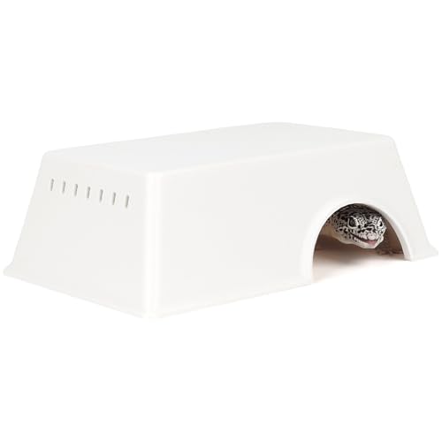 Snake Hide, Leopard Gecko Tank Accessories for Reptile Ball Python Crested Gecko Lizard Bearded Dragon - WhiteHideL - color: White, size: Large