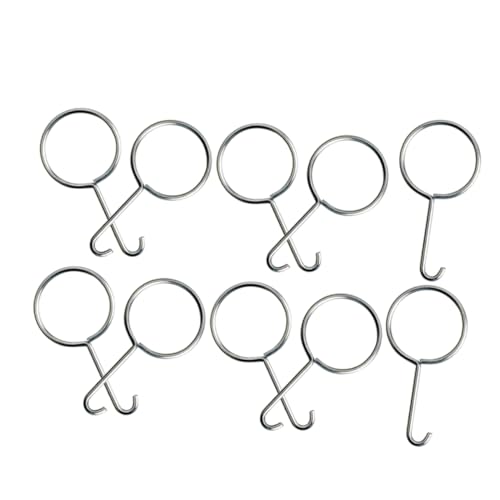 10pcs Stainless Steel Drain Lifting Hooks Efficient Shower Drain Removal Tool for Easy Grate Pulling and Cleaning