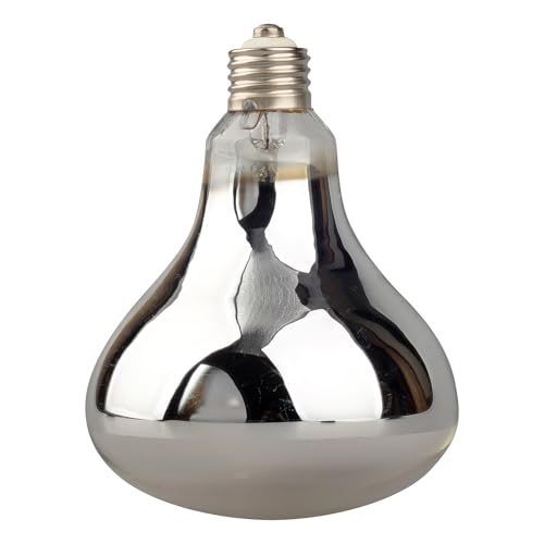 Sundew 125W Reptile Mercury Vapor Bulb, 120V E26 Base, Coated Glass UVA/UVB Basking Lamp, R36 (115mm)