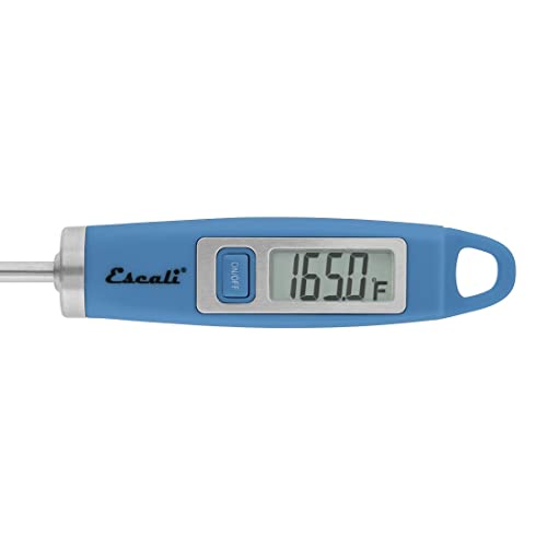 Escali DH1 Gourmet Digital Meat Thermometer with Extra Long Probe, NSF Certified, Blue - color: Blue