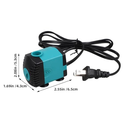 Submersible Fish Tank Pump for Aquariums High Efficiency Water Pump for Tabletop Fountains Hydroponics Energy Saving with Easy Installation Circulation