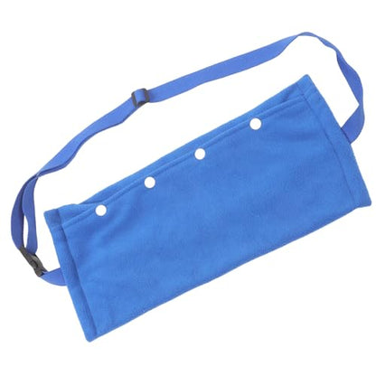 Luxshiny Portable Reptile Travel Bag with Adjustable Strap, Small Pet Carrying Sling for Lizards, Chameleons, Guinea Pigs, and Snakes – Blue Crawling Pet Carrier for Outdoor Use
