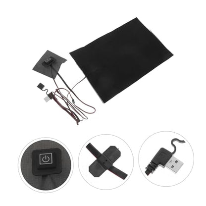 Happyyami USB Adjustable Reptile Heat Mat with Rainproof Fabric Three Heat Settings for Terrariums Under Tank Heater for Lizards Snakes Amphibians Outdoor Use Pet Heating Pad