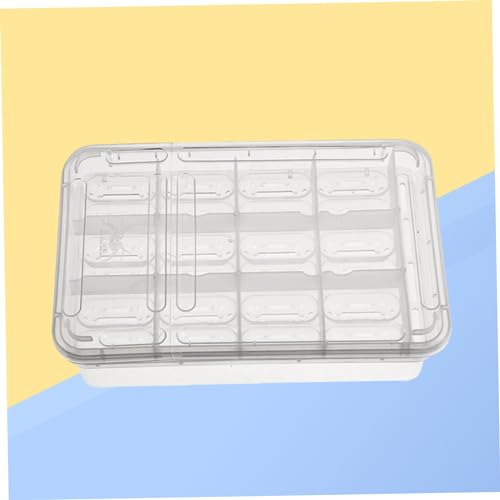 FRCOLOR Compartments Transparent Reptile Breeding Isolation Box Hatching Incubator for Snakes Turtles Geckos and Lizards Easy Observation and Cleaning for Incubation