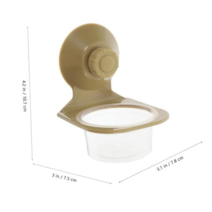 BESPORTBLE Robust Material Reptile Food Water Bowl Capacity Suction Cup Fixed for Tortoises Lizards Geckos Chameleons