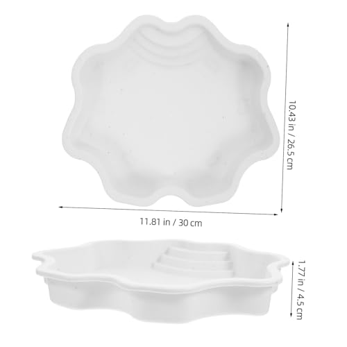 Totority Reptile Water Dish and Bathing Pool Capacity Turtle Bowl for Soaking and Feeding Material Elegant Design for Tortoise and Lizard Habitat