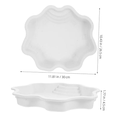Totority Reptile Water Dish and Bathing Pool Capacity Turtle Bowl for Soaking and Feeding Material Elegant Design for Tortoise and Lizard Habitat