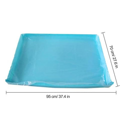 Disposable Rabbit Cage Liner, Plastic Bunny Cage Mat Film to Replace Diapers Suitable for Most Rabbit, Hamster, Guinea Pigs & All Small Animals - 100PCS Universal Toilet Film, 37.4'' x 27.6'' - size: 100PCS