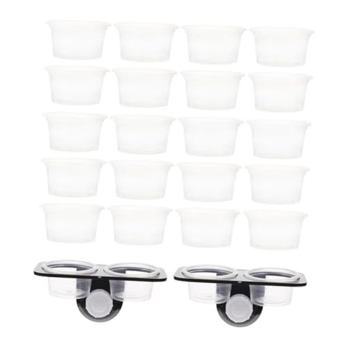 Abaodam Reptile Feeding Ledge for Gecko Snake Bearded Dragon Reptile Water Feeder and Tank Supplies