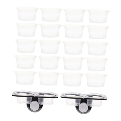 Abaodam Reptile Feeding Ledge for Gecko Snake Bearded Dragon Reptile Water Feeder and Tank Supplies