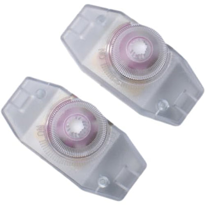 2pcs Plastic AC Inline Dimmer Transparent Rotary Cord Switch Slide Control Lamp Dimmer