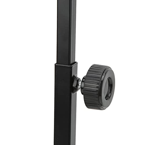Reptile Lamp Stand, Iron Adjustable Heat Light Holder, Foldable Height Design – Stable Screw Knob Structure, Easy Installation for Lizards Turtles Snakes