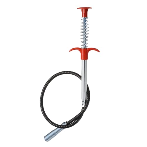 HARFINGTON Flexible Grabber Claw Pick Up Tool 0.47" Dia. 24" 4 Claws Stainless Steel Cleaning Hook Unclog Sink Sewer Hair Drain Cleaner Tool Sink Unclogger for Toilet Bathtub Sewer - size: 24 Inch