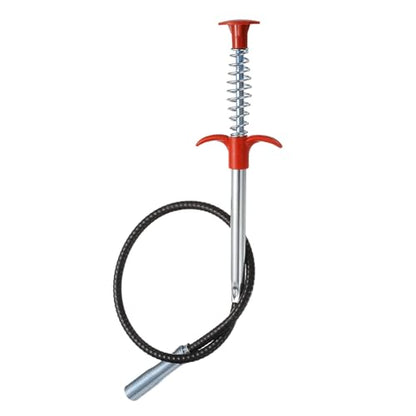 HARFINGTON Flexible Grabber Claw Pick Up Tool 0.47" Dia. 24" 4 Claws Stainless Steel Cleaning Hook Unclog Sink Sewer Hair Drain Cleaner Tool Sink Unclogger for Toilet Bathtub Sewer - size: 24 Inch