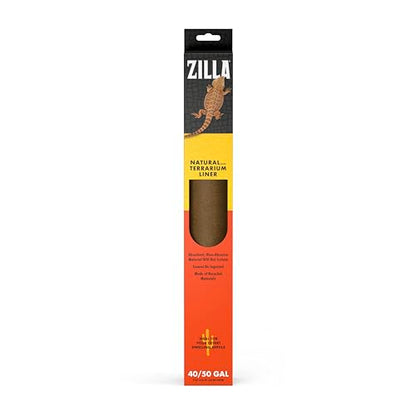 Zilla Reptile Terrarium Bedding Substrate Floor Liner, Brown, 30BR/40BR/50/65G, 17.25" x 35.25" (Pack of 12) - size: 17.25" x 35.25" (Pack of 12)