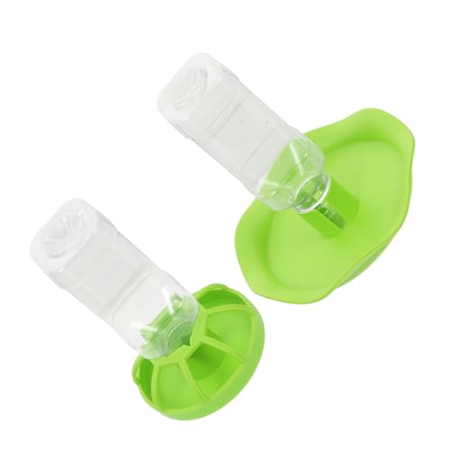 POPETPOP 2-Pack Reptile Water Food Feeders Fence Plastic Turtle Lizard Drinking Bowls Crawling PET Supplies